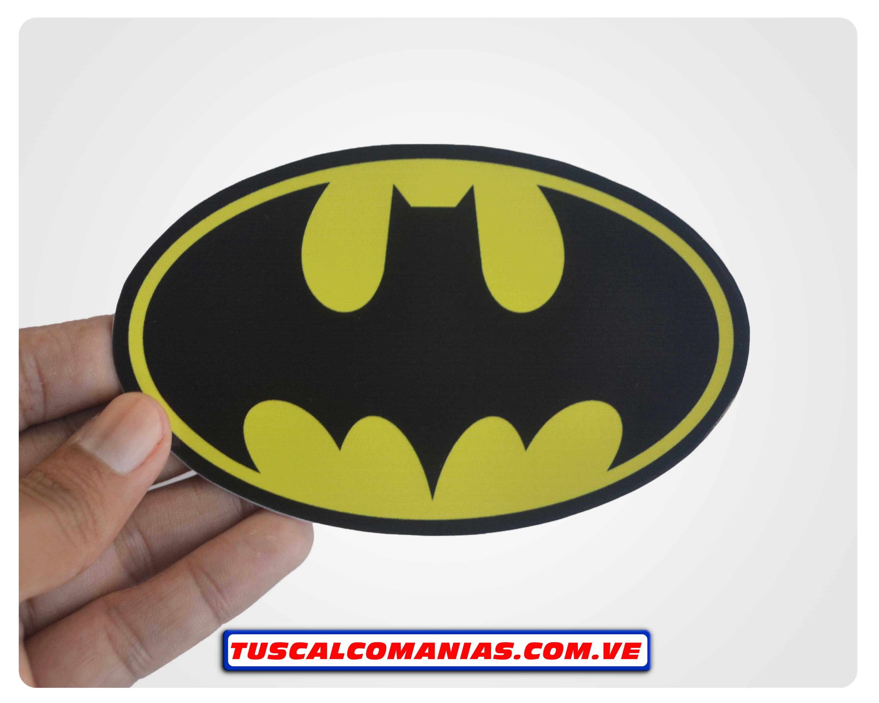 Calcomanía, sticker, pegatina, etiqueta de logo Batman (Hombre Murciélago)