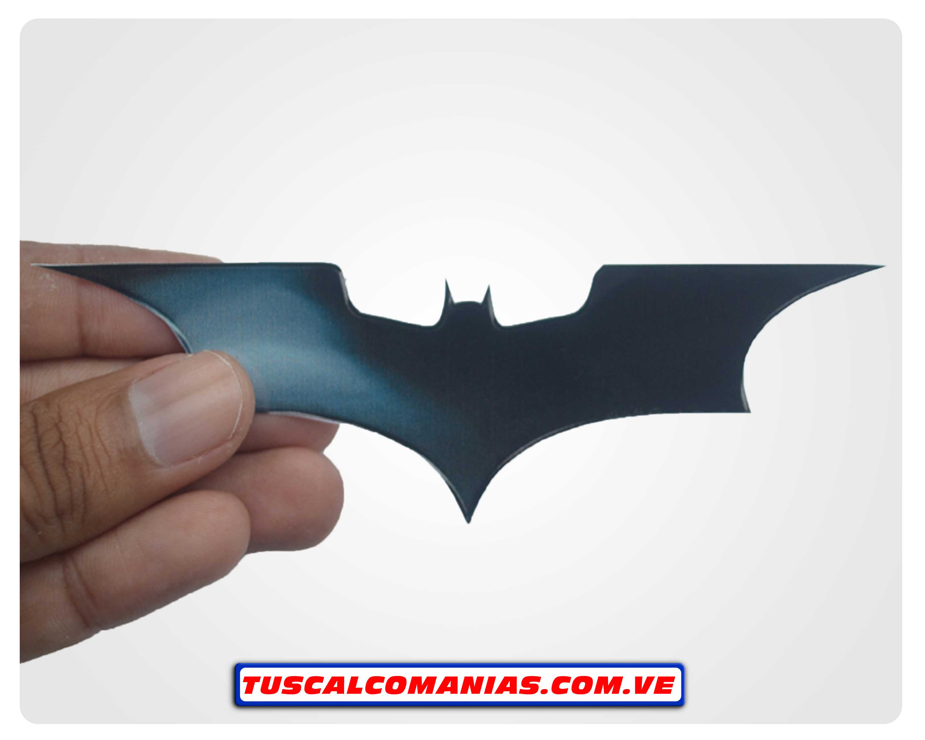 Calcomanía, sticker, pegatina, etiqueta de logotipo Batman (Hombre Murciélago)