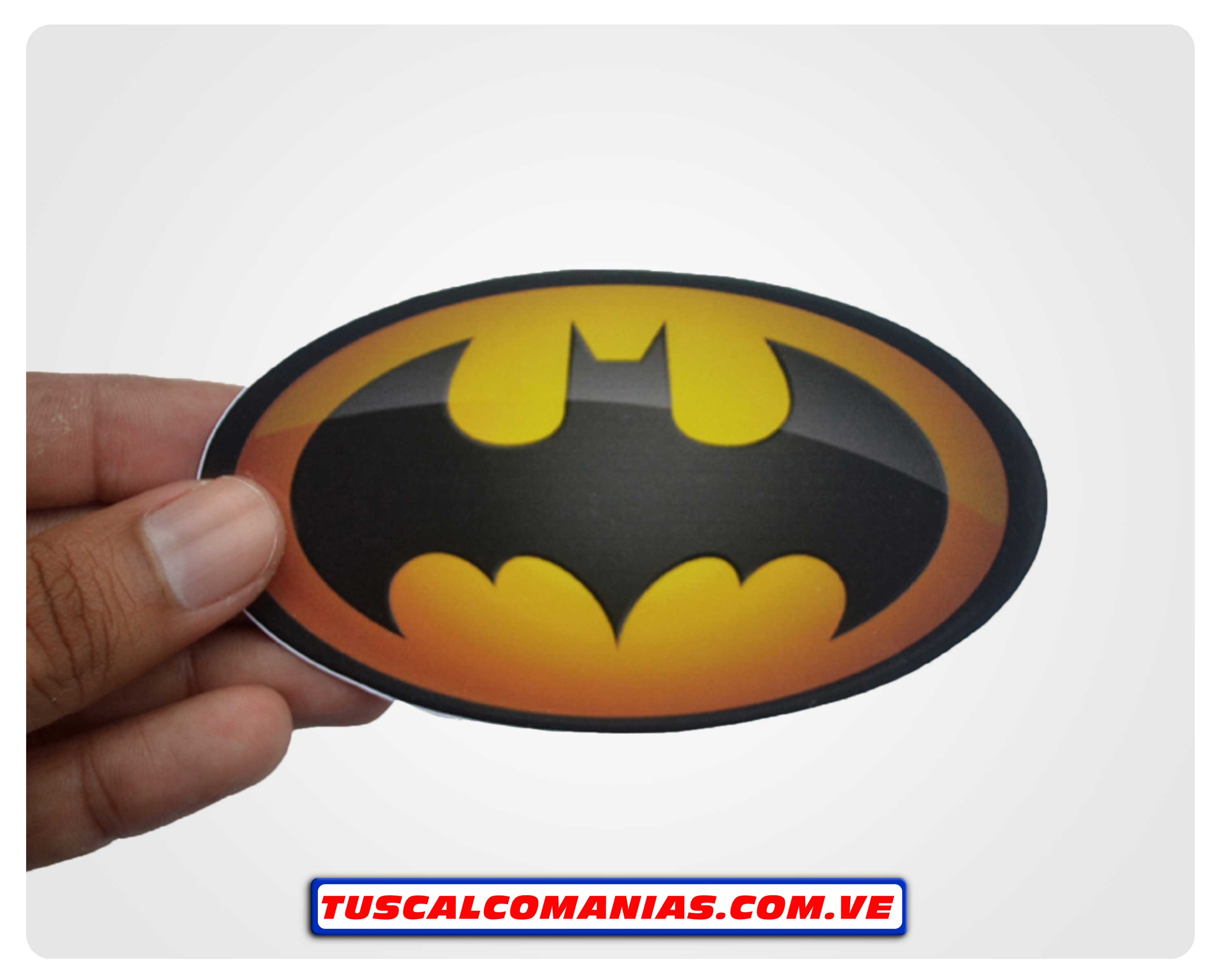 Calcomanía, sticker, pegatina, etiqueta de Batman (Hombre Murciélago) liga de la Justicia