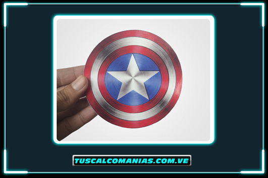 Calcomanía, sticker, pegatina, etiqueta de Capitán américa 3