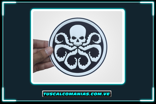 Calcomanía, sticker, pegatina, etiqueta de Hidra