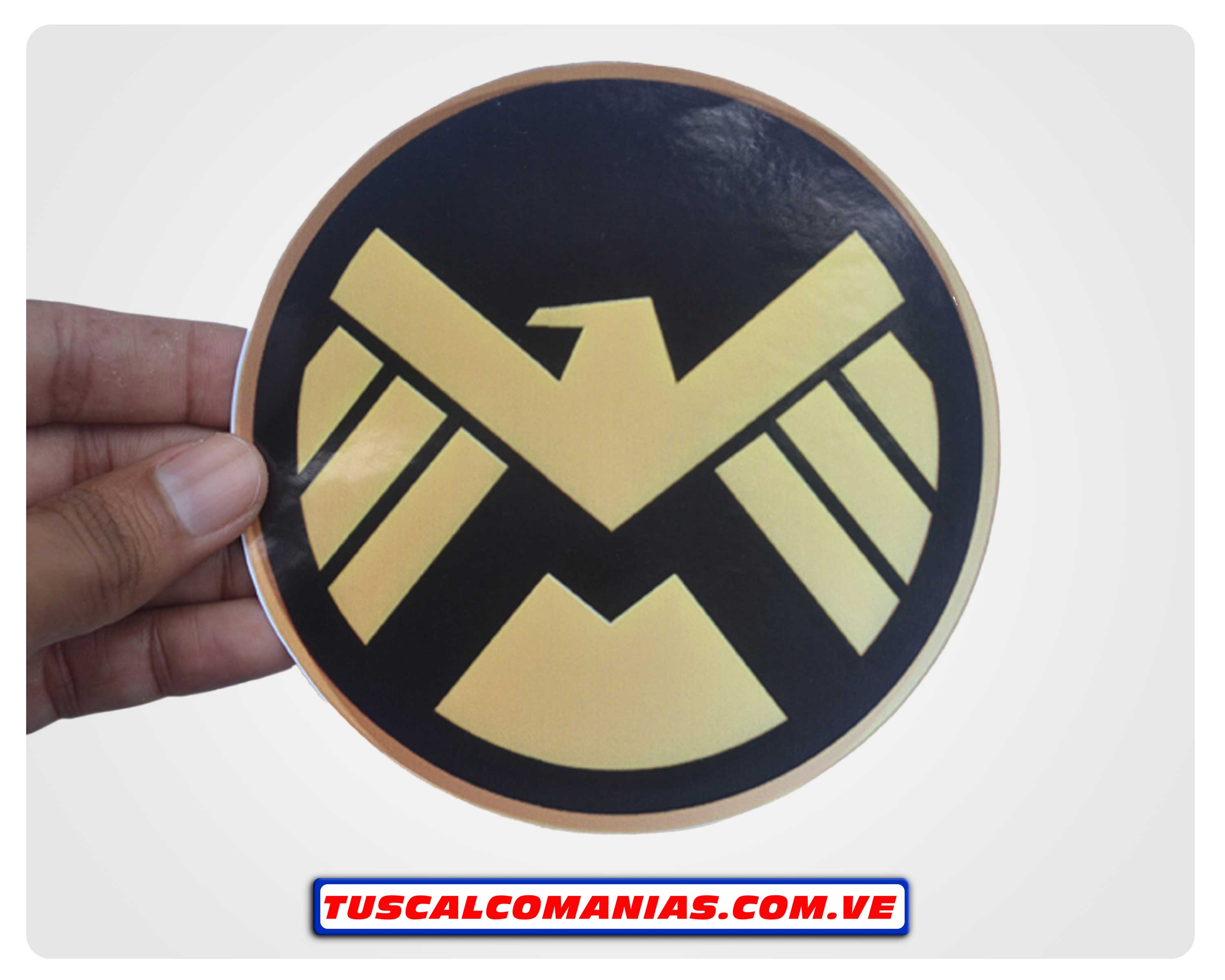 Calcomanía, stickers, pegatina, etiqueta de Shield, Capitán América