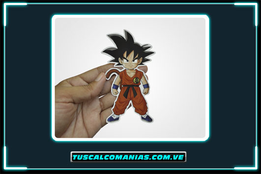Calcomanía, sticker, pegatina, etiqueta de Dragon Ball Z (Goku)