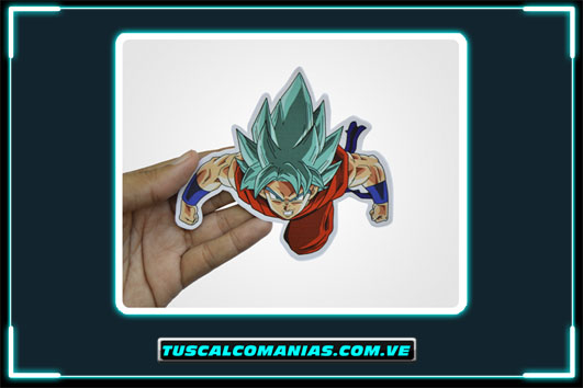Calcomanía, sticker, pegatina, etiqueta de Dragon Ball Z (Goku)