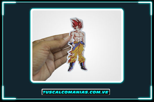 Calcomanía, sticker, pegatina, etiqueta de Dragon Ball Súper (Goku)
