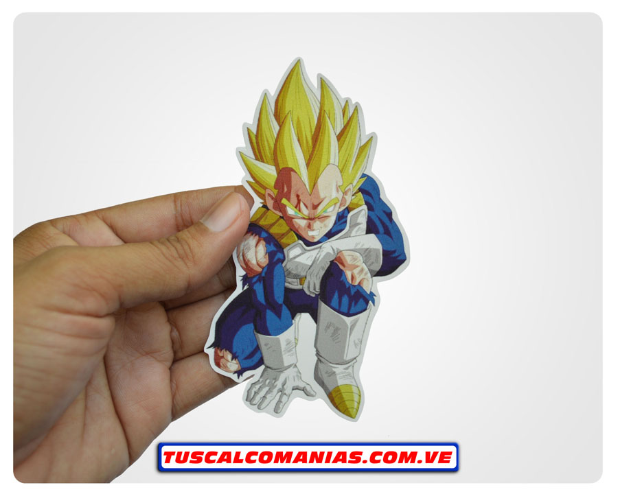 Calcomanía, sticker, pegatina, etiqueta de Dragón Ball Súper (Vegueta)