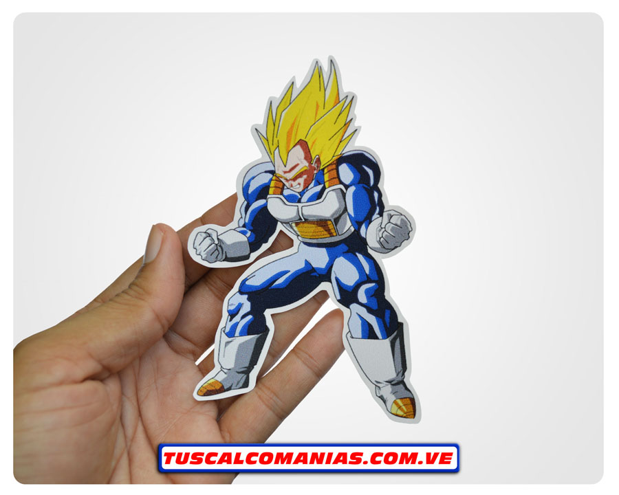 Calcomanía, sticker, pegatina, etiqueta de Dragón Ball Z (Veguetta)