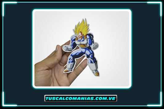 Calcomanía, sticker, pegatina, etiqueta de Dragón Ball Z (Vegueta)