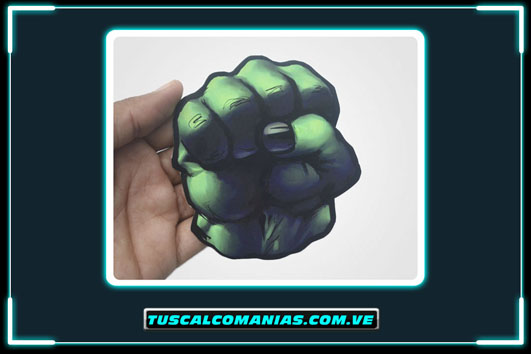 Calcomanías, stickers, pegatinas, etiquetas del Puño del Increible Hulk (Vengadores)