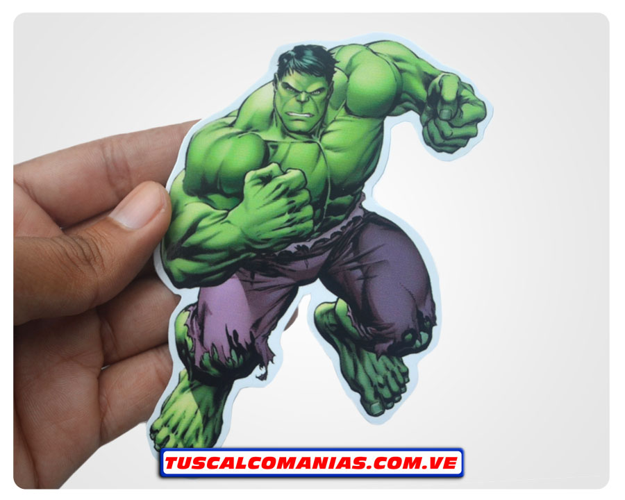 Calcomanías, stickers, pegatinas, etiquetas del Increible (Incredible) Hulk, Vengadores (Avengers)