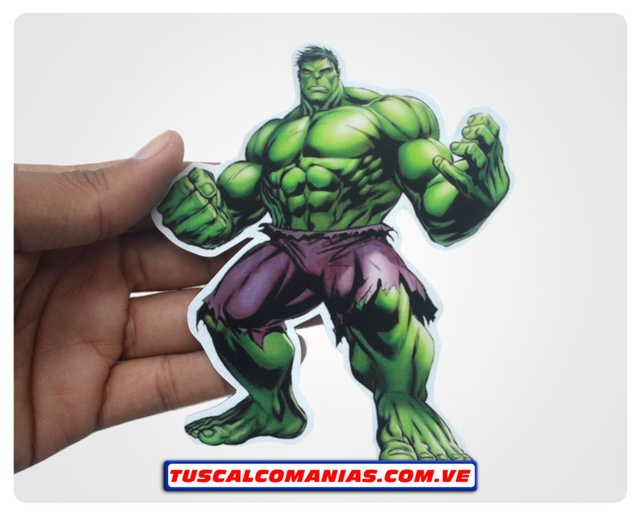 Calcomanía, sticker, pegatina, etiqueta del Increible Hulk (Vengadores) Marvel Comics