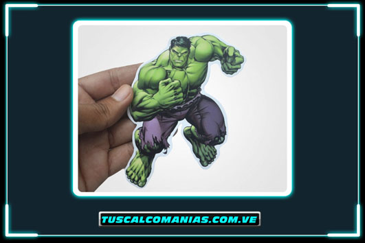 Calcomanías, stickers, pegatinas, etiquetas del Increible (Incredible) Hulk, Vengadores (Avengers)