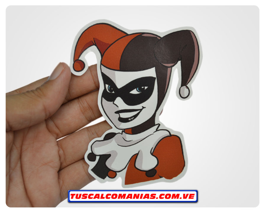 Calcomanía, sticker, pegatina, etiqueta del logo Harley Quinn