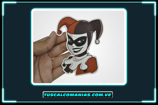 Calcomanía, sticker, pegatina, etiqueta de Harley Quinn