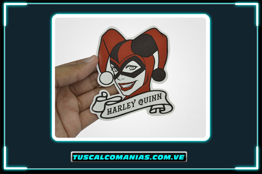Calcomanía, sticker, pegatina, etiqueta de Harley Quinn