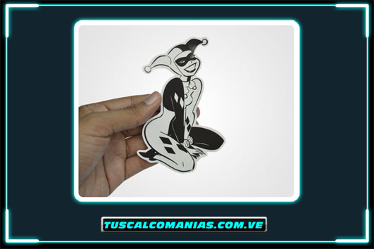 Calcomanía, sticker, pegatina, etiqueta de Harley Quinn