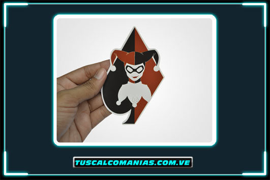 Calcomanía, sticker, pegatina, etiqueta de Harley Quinn