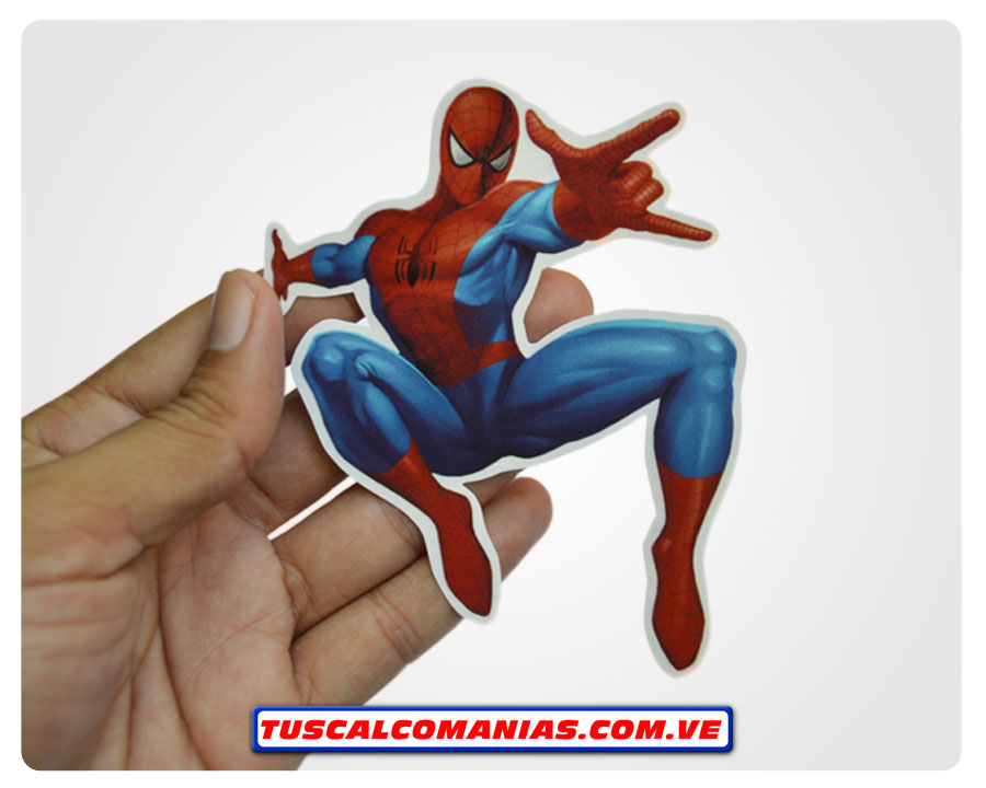 Calcomanía, sticker, pegatina, etiqueta de logo Spiderman (Hombre araña)