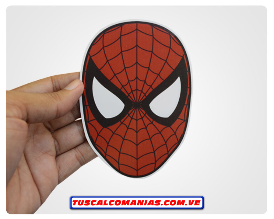 Calcomanía, sticker, pegatina, etiqueta de logo Spiderman (Hombre araña)