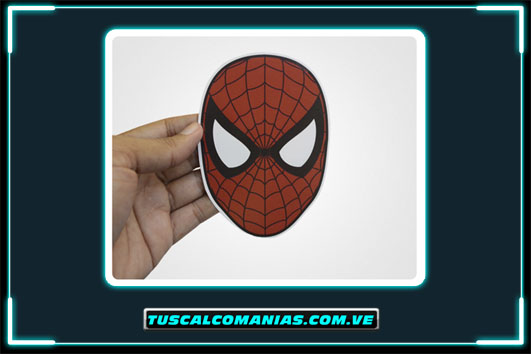 Calcomania, sticker, pegatina, etiqueta de Spiderman (Hombre araña)