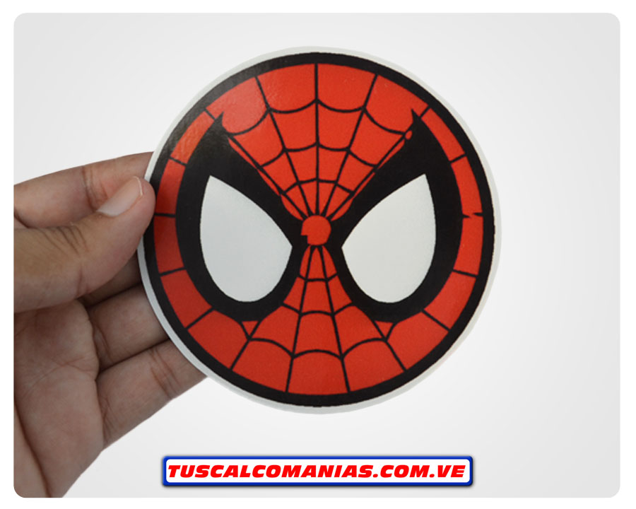 Calcomanía, sticker, pegatina, etiqueta de logo Spiderman (Hombre araña)