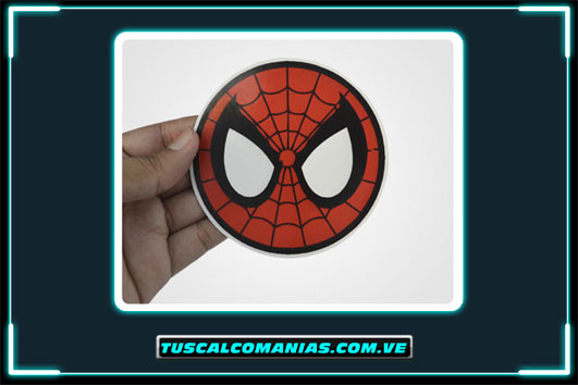 Calcomania, sticker, pegatina, etiqueta de Spiderman (Hombre araña)