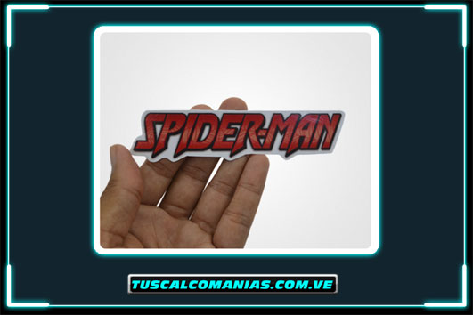 Calcomania, sticker, pegatina, etiqueta de Spiderman (Hombre araña)