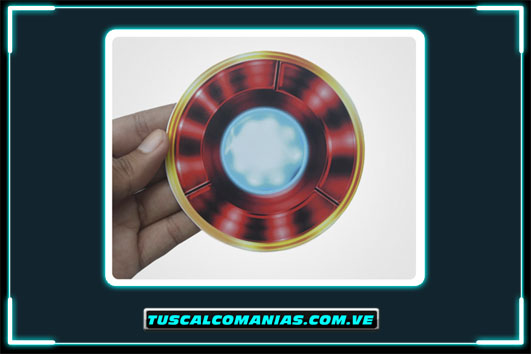 Calcomania, sticker, pegatina, etiqueta del reactor de Iron Man (Vengadores)