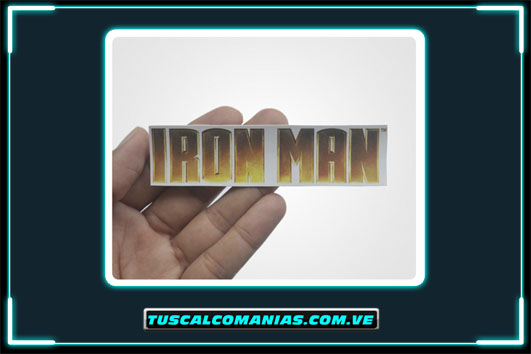 Calcomania, sticker, pegatina, etiqueta de Iron Man (Vengadores)