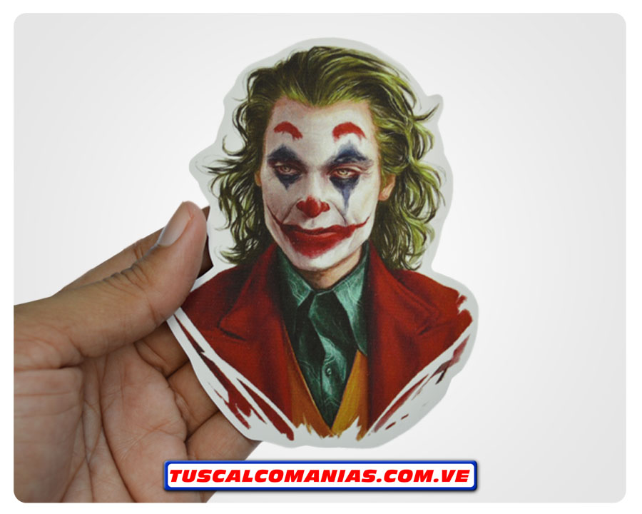 Calcomanía, sticker, pegatina, etiqueta de Joker(Guasón) Joaquín Phoenix