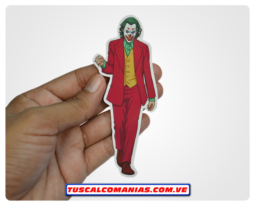 Calcomanía, sticker, pegatina, etiqueta de Joker(Guasón) Joaquín Phoenix