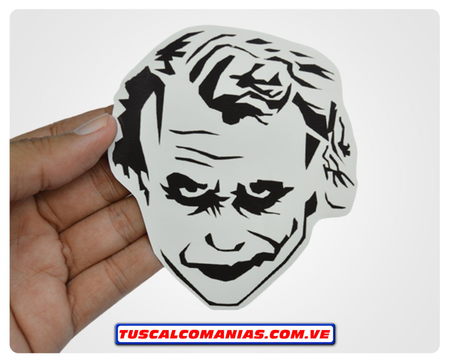 Calcomanía, sticker, pegatina, etiqueta de Batman (Hombre Murciélago) en gris metalizado