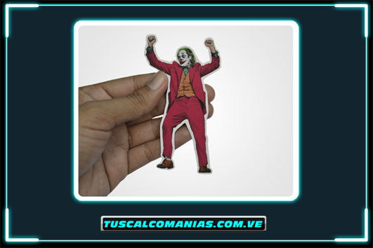 Calcomanía, sticker, pegatina, etiqueta de Joker(Guasón) bailando (dance)