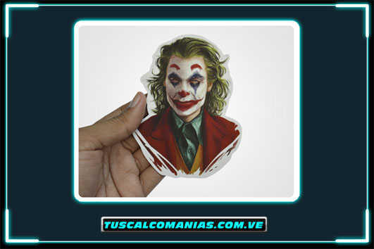 Calcomanía, sticker, pegatina, etiqueta de Joker(Guasón) Joaquín Phoenix