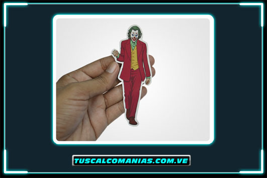 Calcomanía, sticker, pegatina, etiqueta de Joker(Guasón) Joaquín Phoenix