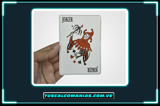 Calcomanía, sticker, pegatina, etiqueta de Joker(Guasón) Carta