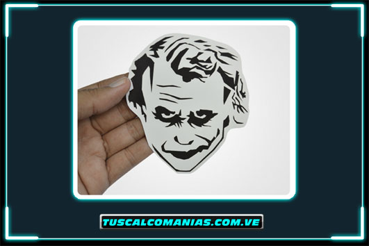 Calcomanía, sticker, pegatina, etiqueta de Joker(Guasón) Caballero de la noche