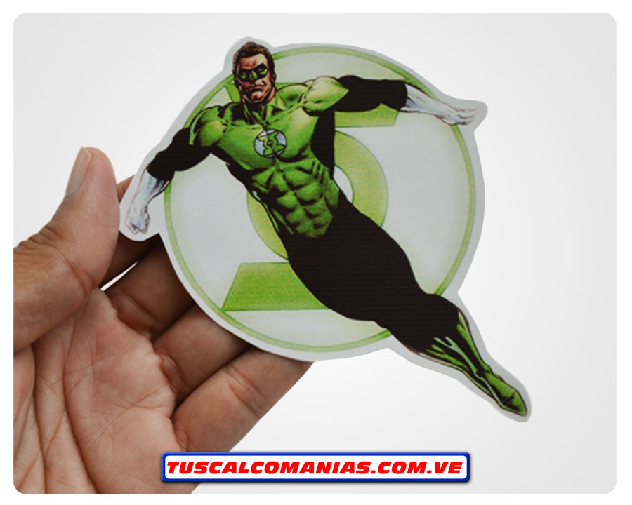 Calcomanía, sticker, pegatina, etiqueta de logo Linterna verde (Lintern Green)