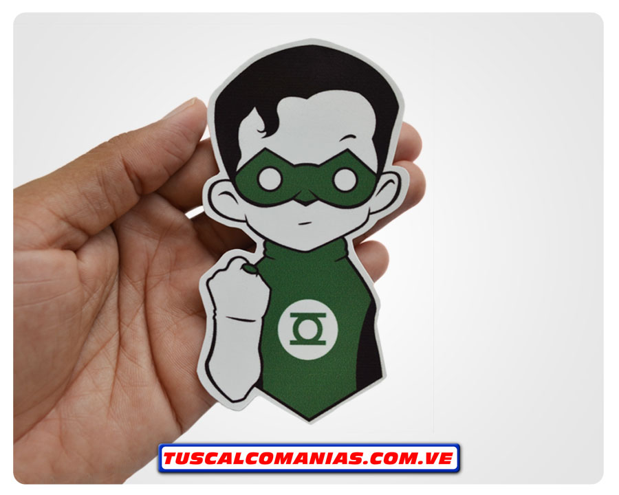 Calcomanía, sticker, pegatina, etiqueta de logo Linterna verde niño(Lintern Green boy)