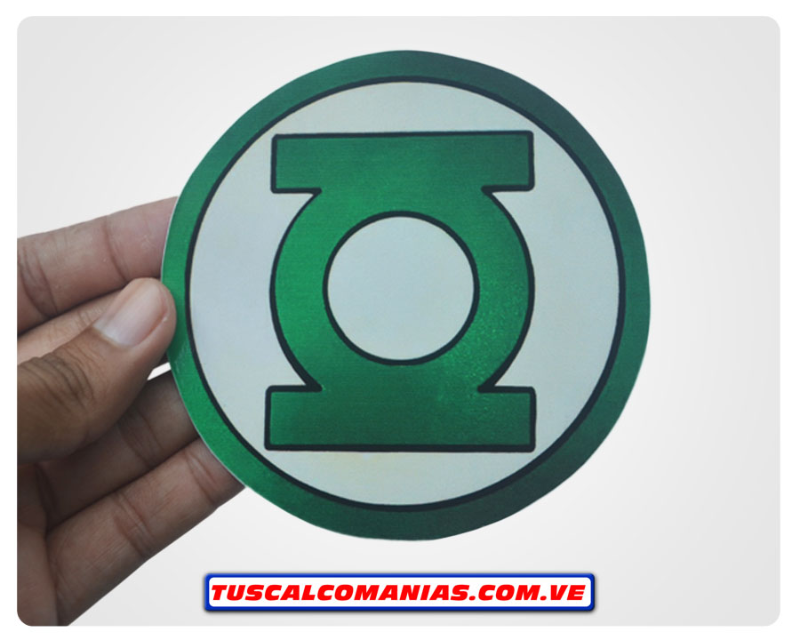 Calcomanía, sticker, pegatina, etiqueta de logo Linterna verde (Lintern Green)