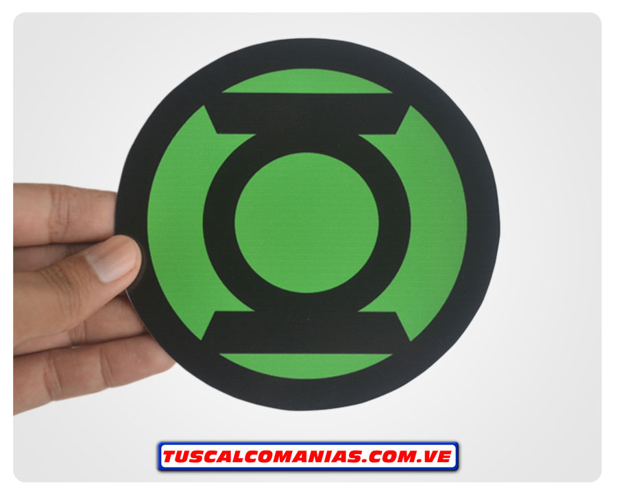 Calcomanía, sticker, pegatina, etiqueta de logo Linterna verde (Lintern Green)