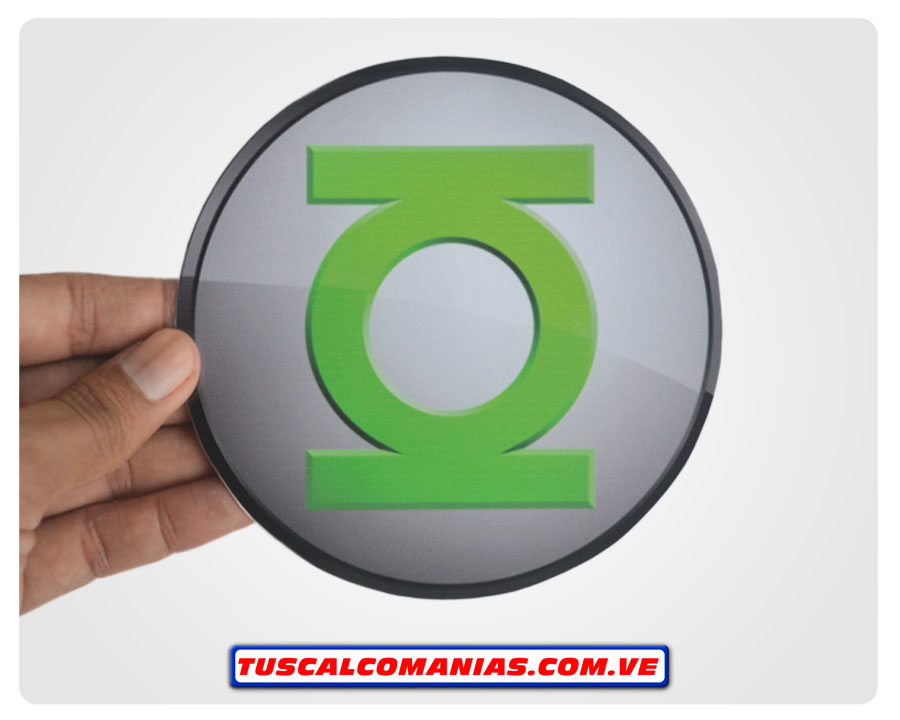 Calcomanía, sticker, pegatina, etiqueta de logo Linterna verde (Lintern Green)