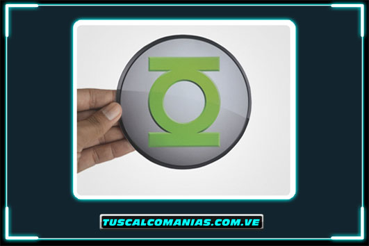 Calcomanía, sticker, pegatina, etiqueta de Linterna verde, lantern green (Liga de la Justicia)