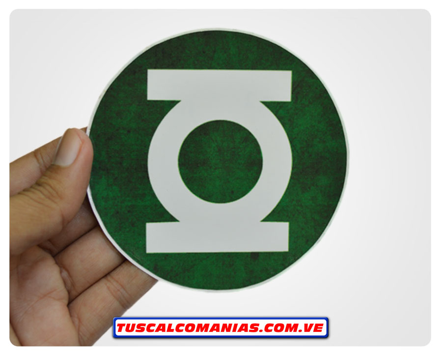 Calcomanía, sticker, pegatina, etiqueta de logo Linterna verde (Lintern Green)