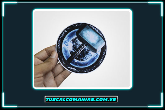 Calcomania, sticker, pegatina, etiqueta de Thor (Dios del Trueno)