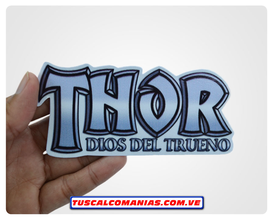 Calcomanía, sticker, pegatina, etiqueta Logo de Thor (Dios del Trueno - Vengadores)