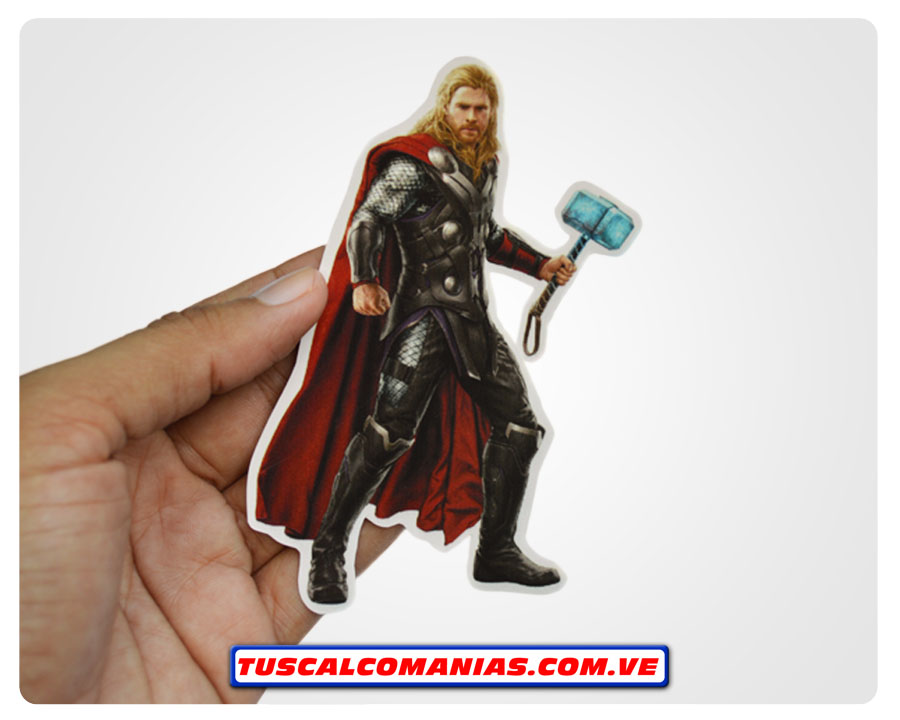 Calcomanía, sticker, pegatina, etiqueta de Thor (Vengadores)