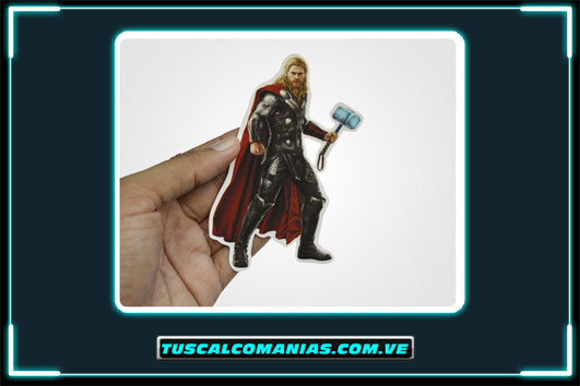 Calcomania, sticker, pegatina, etiqueta de Thor (Dios del Trueno)