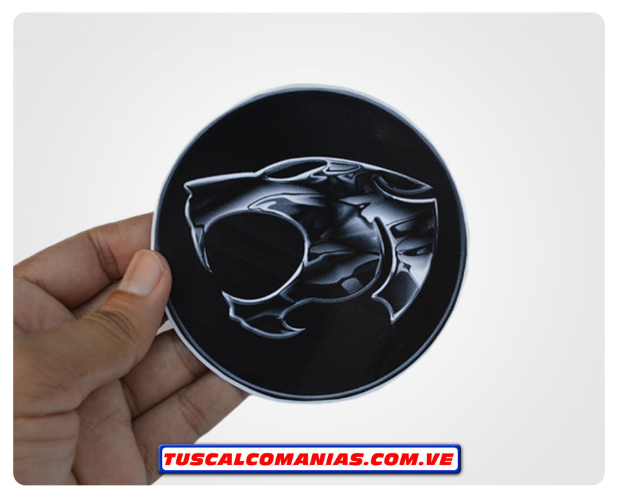 Calcomanía, sticker, pegatina, etiqueta del logo Plateado de ThunderCats (Felinos cósmicos)