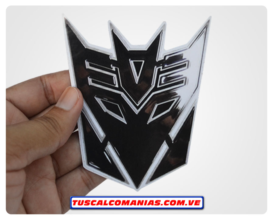 Calcomanía, sticker, pegatina, etiqueta del logo Transformers (Decepticons)